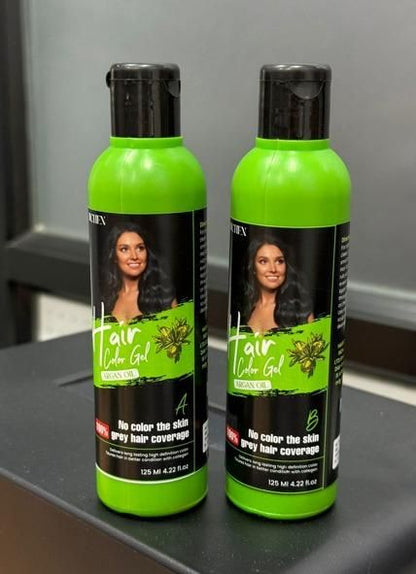 Hair Colour Gel - 100% Gray Hair Coverage 125ML (Pack of 2)