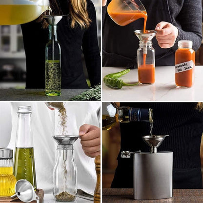 3 Pcs Funnel with Brush Set