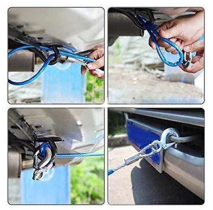 Heavy Duty Steel Wire Car Towing Pull Rope 10 mm